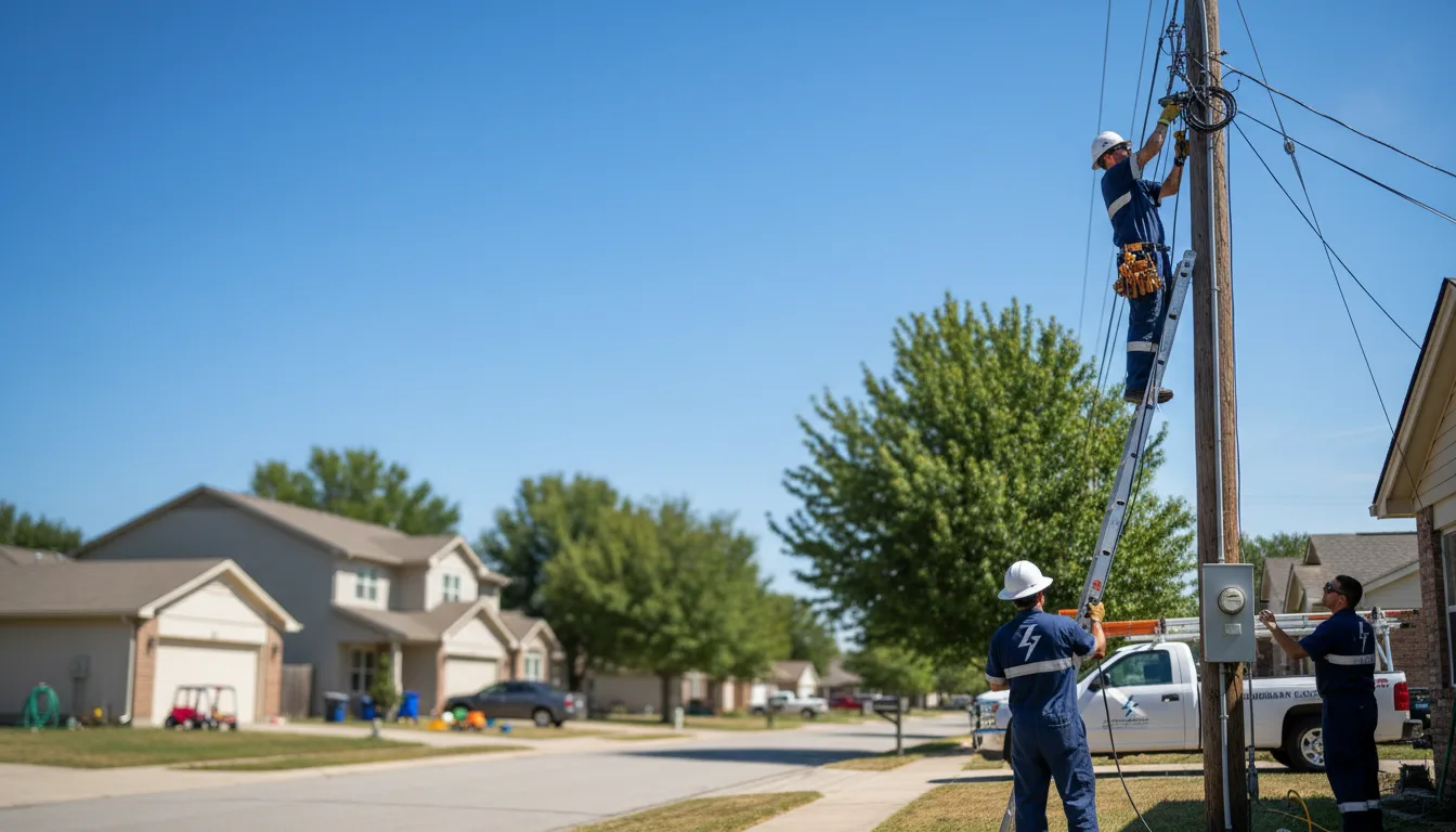 Residential electrician providing installation services in Addison, TX